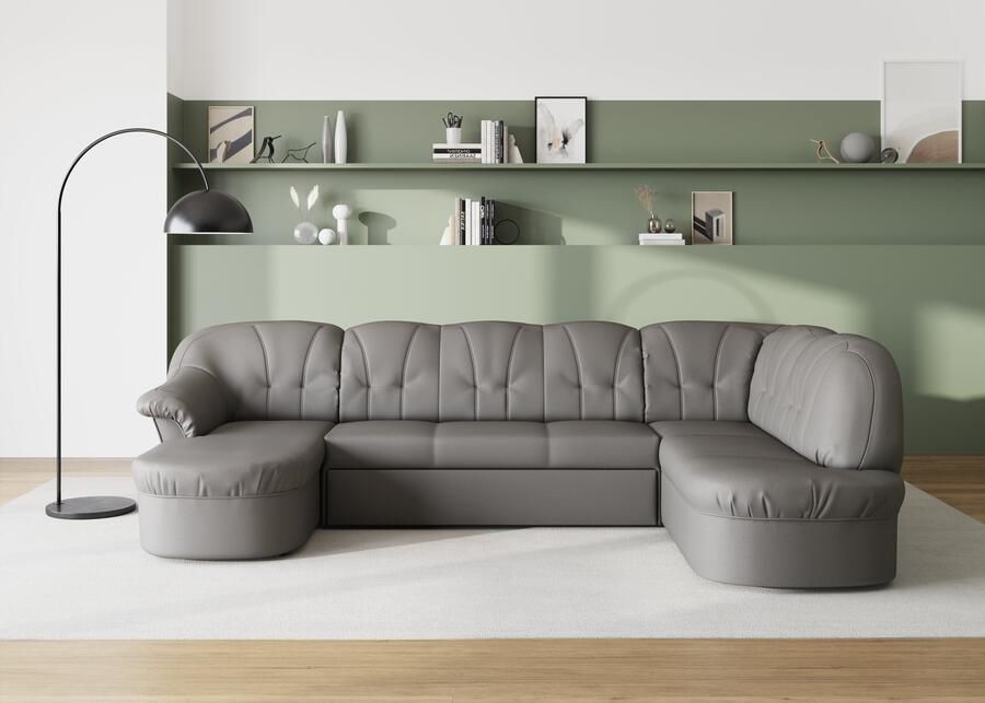 DOMO collection Zithoek Pegnitz tijdloos en modern met aantrekkelijke rugstepping U-vorm - Foto 2