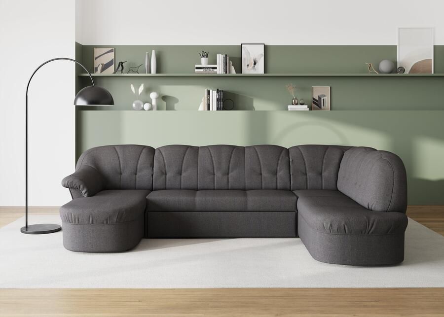 DOMO collection Zithoek Pegnitz tijdloos en modern met aantrekkelijke rugstepping U-vorm - Foto 2