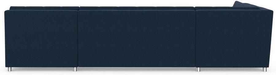 DOMO collection Zithoek Treviso inclusief sierkussen moderne stiksels XXL: B D H: 364 201 83 cm naar keuze met slaapfunctie in vele soorten bekleding ook in cord u-model - Foto 7