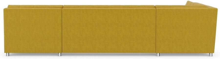 DOMO collection Zithoek Treviso inclusief sierkussen moderne stiksels XXL: B D H: 364 201 83 cm naar keuze met slaapfunctie in vele soorten bekleding ook in cord u-model - Foto 6