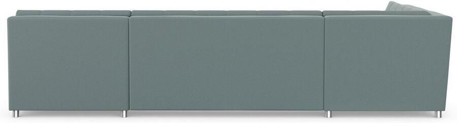 DOMO collection Zithoek Treviso inclusief sierkussen moderne stiksels XXL: B D H: 364 201 83 cm naar keuze met slaapfunctie in vele soorten bekleding ook in cord u-model - Foto 5