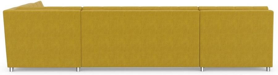 DOMO collection Zithoek Treviso inclusief sierkussen moderne stiksels XXL: B D H: 364 201 83 cm naar keuze met slaapfunctie in vele soorten bekleding ook in cord u-model - Foto 7