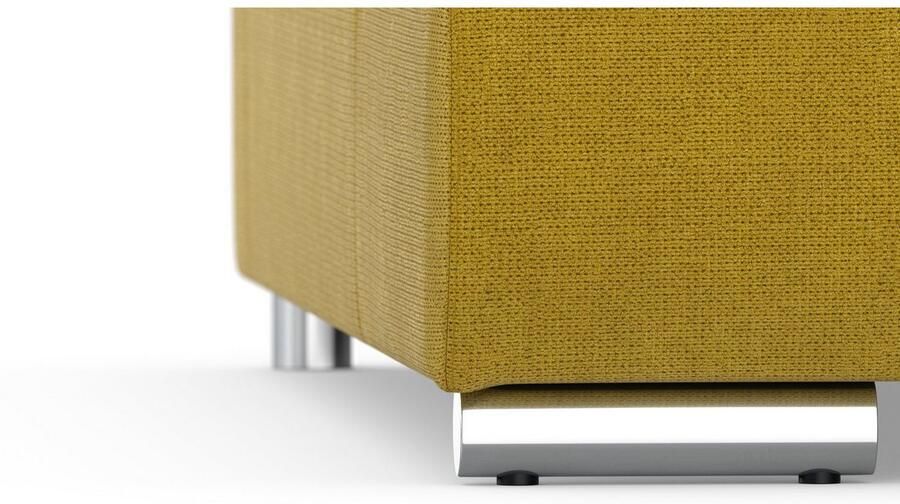 DOMO collection Zithoek Treviso inclusief sierkussen moderne stiksels XXL: B D H: 364 201 83 cm naar keuze met slaapfunctie in vele soorten bekleding ook in cord u-model