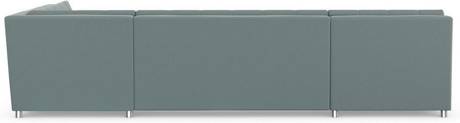 DOMO collection Zithoek Treviso inclusief sierkussen moderne stiksels XXL: B D H: 364 201 83 cm naar keuze met slaapfunctie in vele soorten bekleding ook in cord u-model - Foto 5