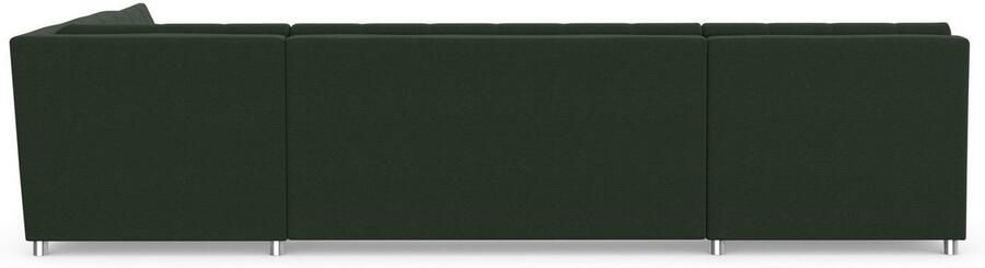 DOMO collection Zithoek Treviso inclusief sierkussen moderne stiksels XXL: B D H: 364 201 83 cm naar keuze met slaapfunctie in vele soorten bekleding ook in cord u-model - Foto 6