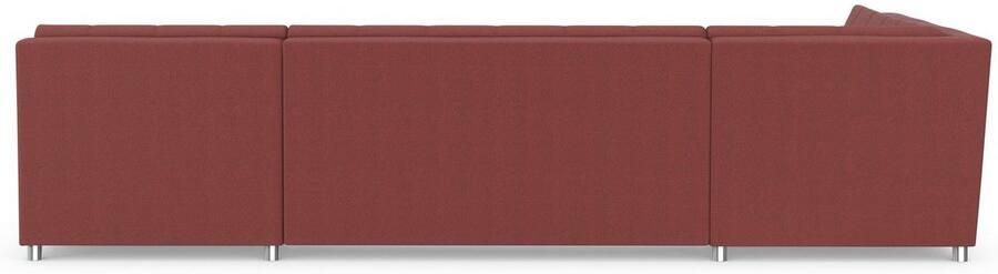 DOMO collection Zithoek Treviso inclusief sierkussen moderne stiksels XXL: B D H: 364 201 83 cm naar keuze met slaapfunctie in vele soorten bekleding ook in cord u-model - Foto 7