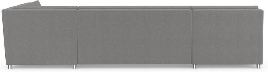 DOMO collection Zithoek Treviso inclusief sierkussen moderne stiksels XXL: B D H: 364 201 83 cm naar keuze met slaapfunctie in vele soorten bekleding ook in cord u-model - Foto 8