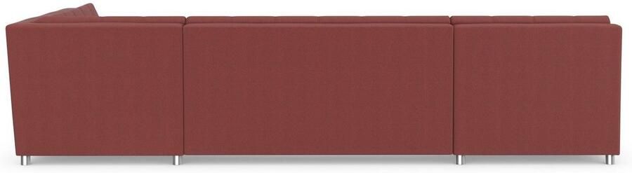 DOMO collection Zithoek Treviso inclusief sierkussen moderne stiksels XXL: B D H: 364 201 83 cm naar keuze met slaapfunctie in vele soorten bekleding ook in cord u-model - Foto 8