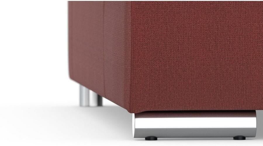 DOMO collection Zithoek Treviso inclusief sierkussen moderne stiksels XXL: B D H: 364 201 83 cm naar keuze met slaapfunctie in vele soorten bekleding ook in cord u-model