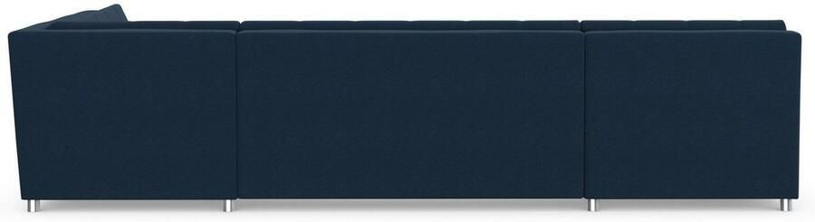 DOMO collection Zithoek Treviso inclusief sierkussen moderne stiksels XXL: B D H: 364 201 83 cm naar keuze met slaapfunctie in vele soorten bekleding ook in cord u-model - Foto 7