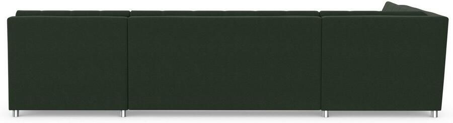 DOMO collection Zithoek Treviso inclusief sierkussen moderne stiksels XXL: B D H: 364 201 83 cm naar keuze met slaapfunctie in vele soorten bekleding ook in cord u-model - Foto 6