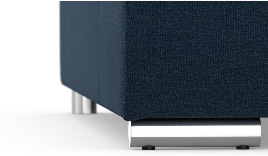 DOMO collection Zithoek Treviso inclusief sierkussen moderne stiksels XXL: B D H: 364 201 83 cm naar keuze met slaapfunctie in vele soorten bekleding ook in cord u-model