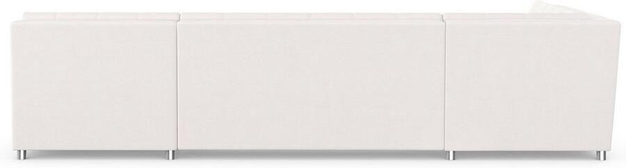 DOMO collection Zithoek Treviso inclusief sierkussen moderne stiksels XXL: B D H: 364 201 83 cm naar keuze met slaapfunctie in vele soorten bekleding ook in cord u-model - Foto 8