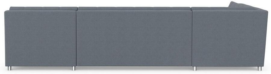 DOMO collection Zithoek Treviso inclusief sierkussen moderne stiksels XXL: B D H: 364 201 83 cm naar keuze met slaapfunctie in vele soorten bekleding ook in cord u-model - Foto 7