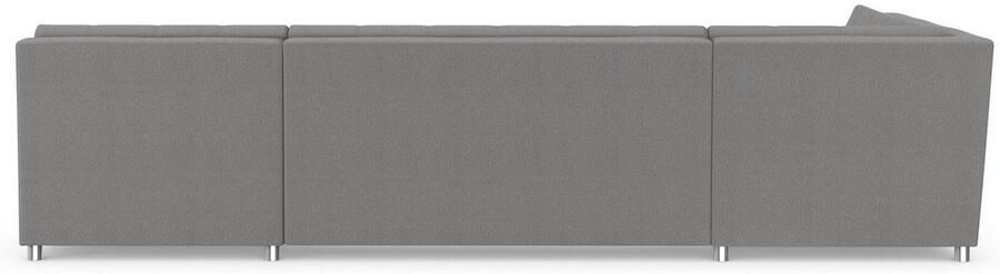 DOMO collection Zithoek Treviso inclusief sierkussen moderne stiksels XXL: B D H: 364 201 83 cm naar keuze met slaapfunctie in vele soorten bekleding ook in cord u-model - Foto 7