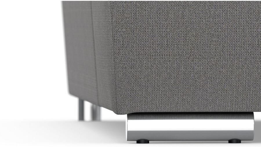 DOMO collection Zithoek Treviso inclusief sierkussen moderne stiksels XXL: B D H: 364 201 83 cm naar keuze met slaapfunctie in vele soorten bekleding ook in cord u-model