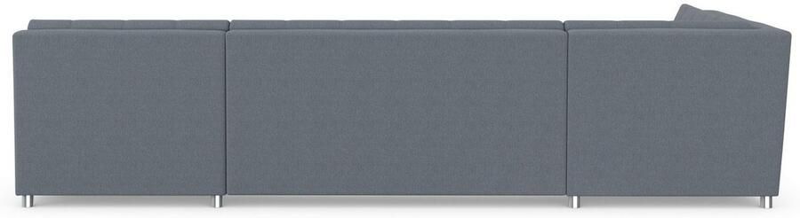 DOMO collection Zithoek Treviso inclusief sierkussen moderne stiksels XXL: B D H: 364 201 83 cm naar keuze met slaapfunctie in vele soorten bekleding ook in cord u-model - Foto 6