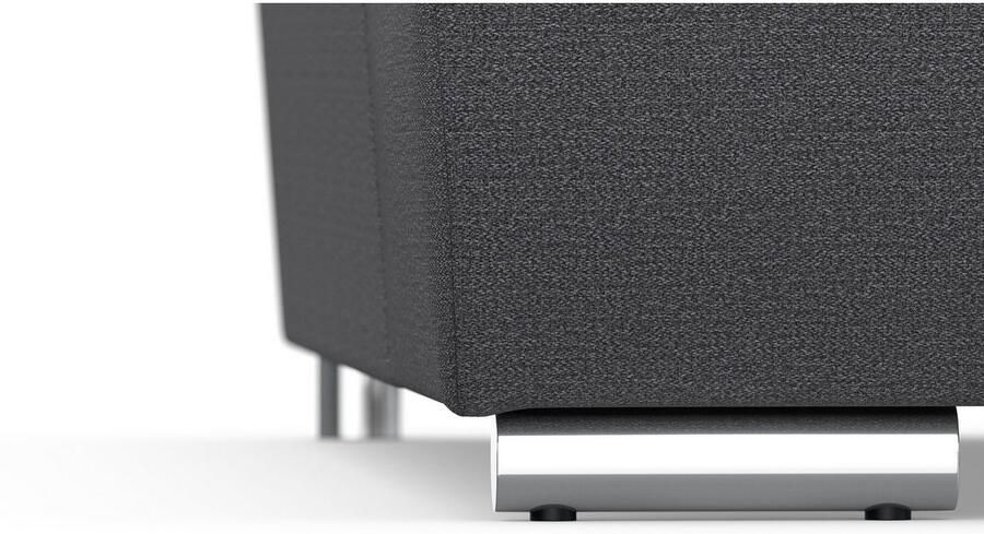 DOMO collection Zithoek Treviso inclusief sierkussen moderne stiksels XXL: B D H: 364 201 83 cm naar keuze met slaapfunctie in vele soorten bekleding ook in cord u-model