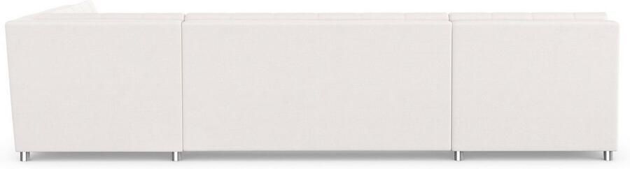 DOMO collection Zithoek Treviso inclusief sierkussen moderne stiksels XXL: B D H: 364 201 83 cm naar keuze met slaapfunctie in vele soorten bekleding ook in cord u-model - Foto 7