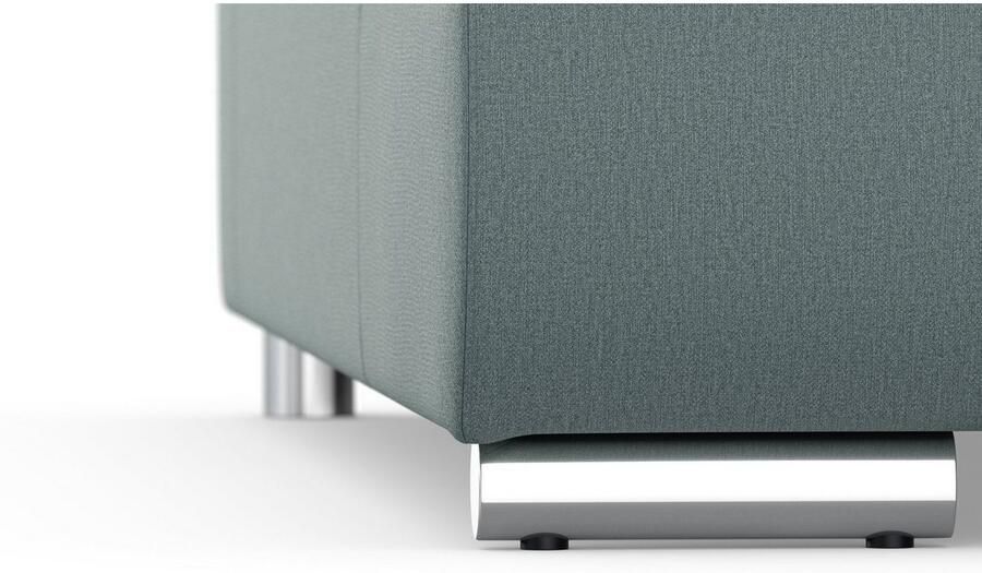 DOMO collection Zithoek Treviso inclusief sierkussen moderne stiksels XXL: B D H: 364 201 83 cm naar keuze met slaapfunctie in vele soorten bekleding ook in cord u-model