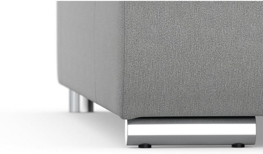 DOMO collection Zithoek Treviso inclusief sierkussen moderne stiksels XXL: B D H: 364 201 83 cm naar keuze met slaapfunctie in vele soorten bekleding ook in cord u-model