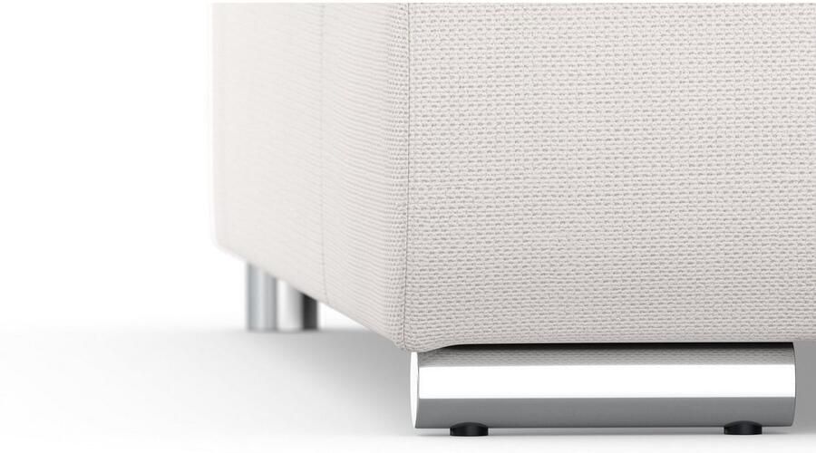 DOMO collection Zithoek Treviso inclusief sierkussen moderne stiksels XXL: B D H: 364 201 83 cm naar keuze met slaapfunctie in vele soorten bekleding ook in cord u-model