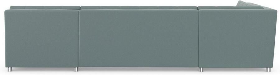 DOMO collection Zithoek Treviso inclusief sierkussen moderne stiksels XXL: B D H: 364 201 83 cm naar keuze met slaapfunctie in vele soorten bekleding ook in cord u-model - Foto 6