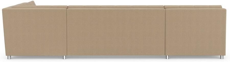 DOMO collection Zithoek Treviso inclusief sierkussen moderne stiksels XXL: B D H: 364 201 83 cm naar keuze met slaapfunctie in vele soorten bekleding ook in cord u-model - Foto 8