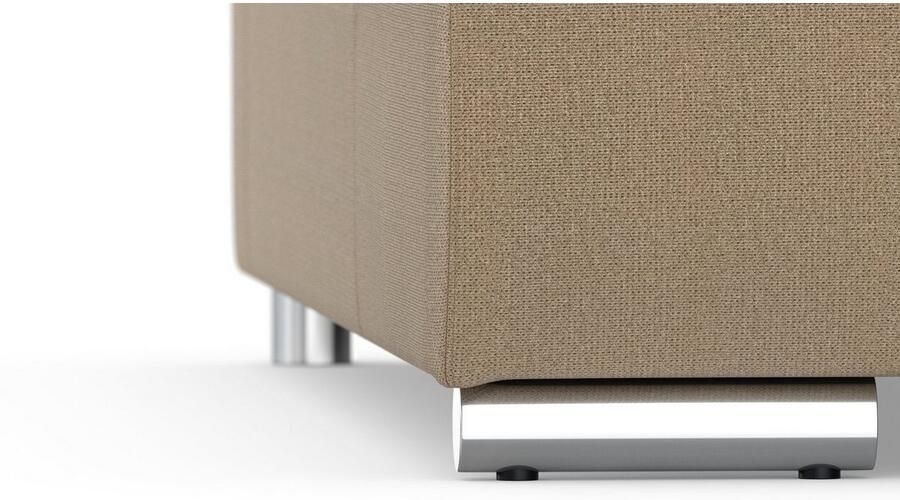 DOMO collection Zithoek Treviso inclusief sierkussen moderne stiksels XXL: B D H: 364 201 83 cm naar keuze met slaapfunctie in vele soorten bekleding ook in cord u-model