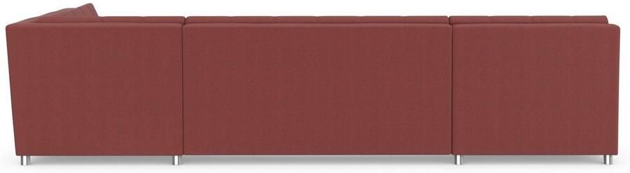 DOMO collection Zithoek Treviso inclusief sierkussen moderne stiksels XXL: B D H: 364 201 83 cm naar keuze met slaapfunctie in vele soorten bekleding ook in cord u-model - Foto 7