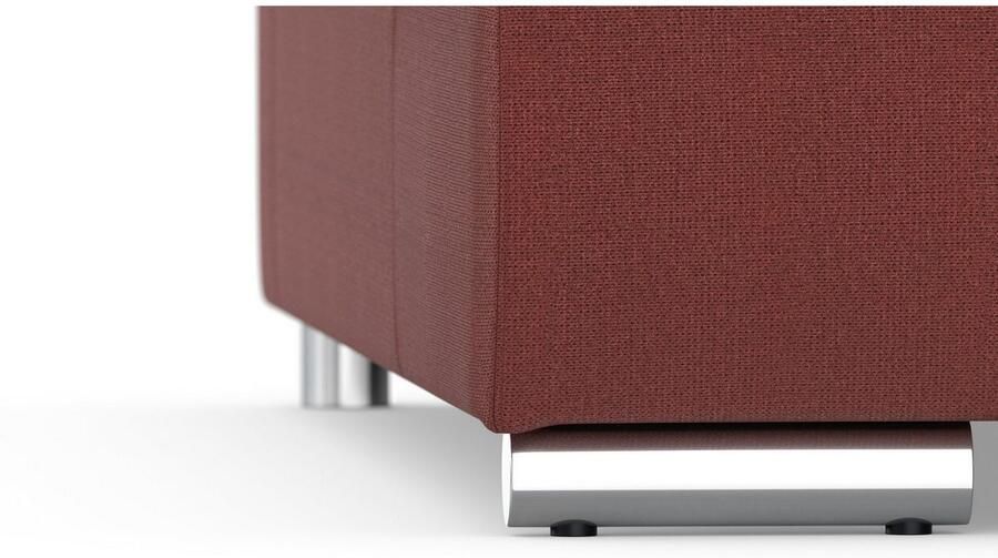 DOMO collection Zithoek Treviso inclusief sierkussen moderne stiksels XXL: B D H: 364 201 83 cm naar keuze met slaapfunctie in vele soorten bekleding ook in cord u-model