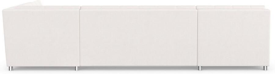 DOMO collection Zithoek Treviso inclusief sierkussen moderne stiksels XXL: B D H: 364 201 83 cm naar keuze met slaapfunctie in vele soorten bekleding ook in cord u-model - Foto 6