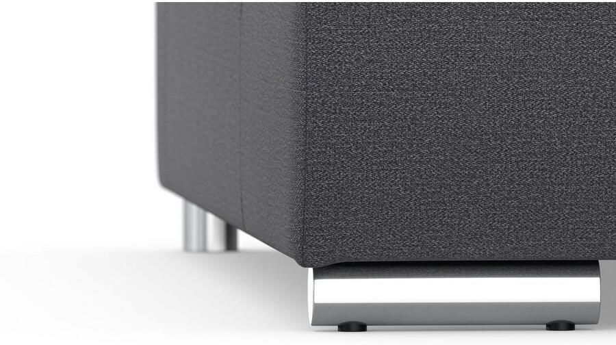 DOMO collection Zithoek Treviso inclusief sierkussen moderne stiksels XXL: B D H: 364 201 83 cm naar keuze met slaapfunctie in vele soorten bekleding ook in cord u-model