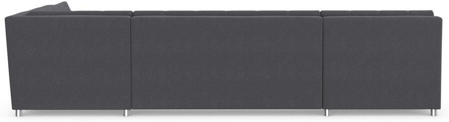 DOMO collection Zithoek Treviso inclusief sierkussen moderne stiksels XXL: B D H: 364 201 83 cm naar keuze met slaapfunctie in vele soorten bekleding ook in cord u-model - Foto 7