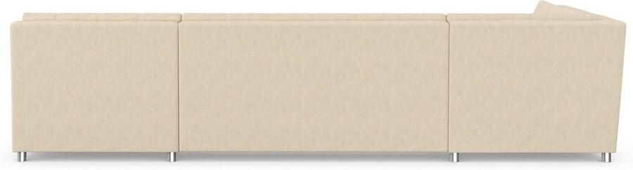 DOMO collection Zithoek Treviso inclusief sierkussen moderne stiksels XXL: B D H: 364 201 83 cm naar keuze met slaapfunctie in vele soorten bekleding ook in cord u-model - Foto 6