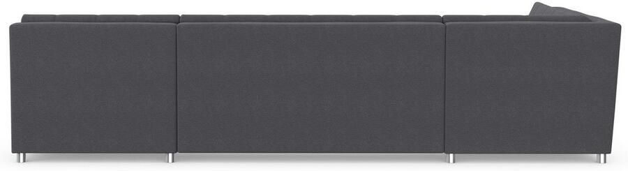 DOMO collection Zithoek Treviso inclusief sierkussen moderne stiksels XXL: B D H: 364 201 83 cm naar keuze met slaapfunctie in vele soorten bekleding ook in cord u-model - Foto 6