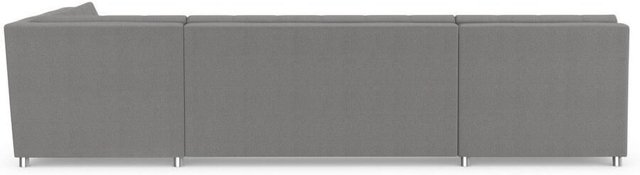 DOMO collection Zithoek Treviso inclusief sierkussen moderne stiksels XXL: B D H: 364 201 83 cm naar keuze met slaapfunctie in vele soorten bekleding ook in cord u-model - Foto 7