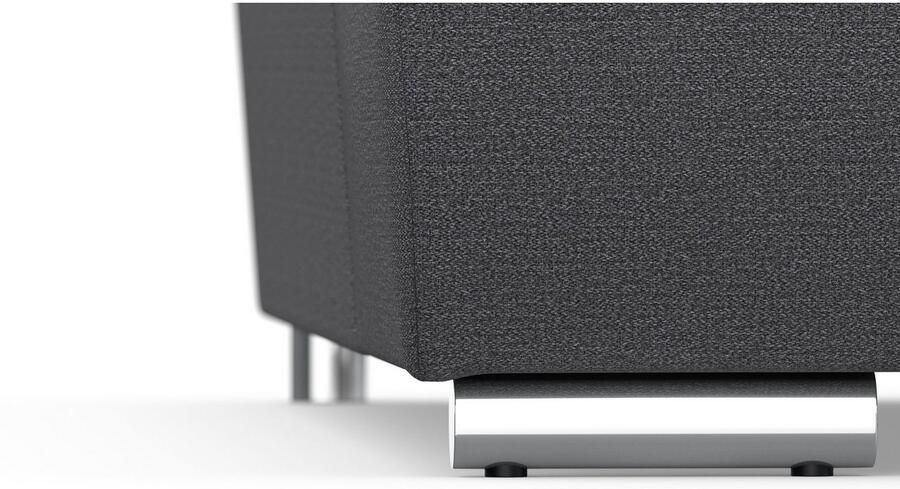 DOMO collection Zithoek Treviso inclusief sierkussen moderne stiksels XXL: B D H: 364 201 83 cm naar keuze met slaapfunctie in vele soorten bekleding ook in cord u-model