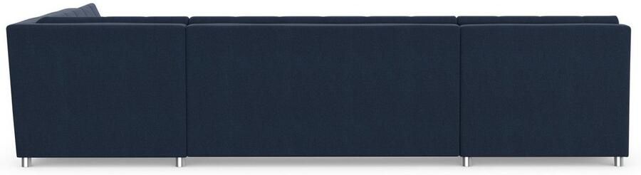 DOMO collection Zithoek Treviso inclusief sierkussen moderne stiksels XXL: B D H: 364 201 83 cm naar keuze met slaapfunctie in vele soorten bekleding ook in cord u-model - Foto 8