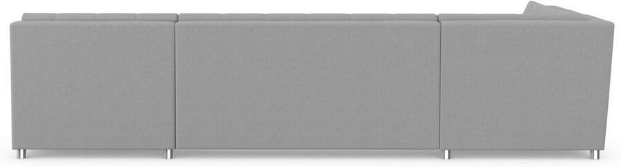 DOMO collection Zithoek Treviso inclusief sierkussen moderne stiksels XXL: B D H: 364 201 83 cm naar keuze met slaapfunctie in vele soorten bekleding ook in cord u-model - Foto 6