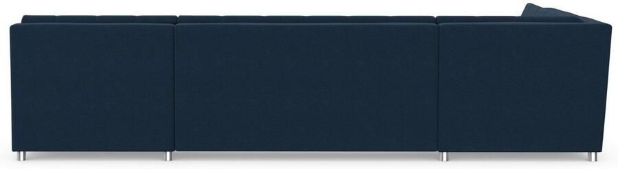 DOMO collection Zithoek Treviso inclusief sierkussen moderne stiksels XXL: B D H: 364 201 83 cm naar keuze met slaapfunctie in vele soorten bekleding ook in cord u-model - Foto 6