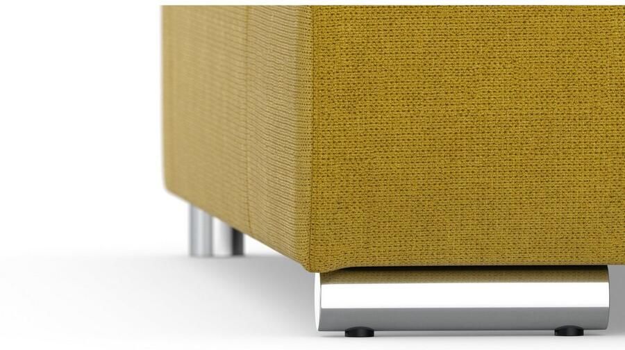 DOMO collection Zithoek Treviso inclusief sierkussen moderne stiksels XXL: B D H: 364 201 83 cm naar keuze met slaapfunctie in vele soorten bekleding ook in cord u-model