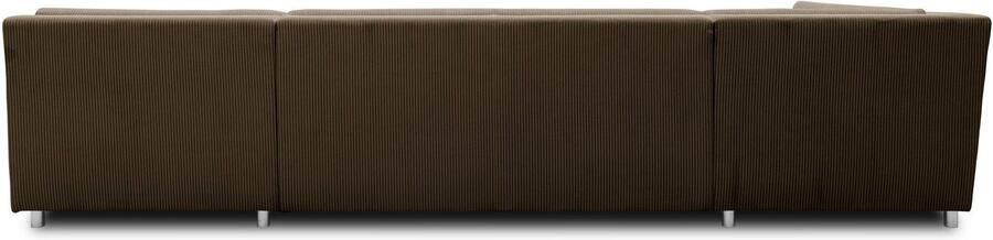 DOMO collection Zithoek Treviso inclusief sierkussen moderne stiksels XXL: B D H: 364 201 83 cm naar keuze met slaapfunctie in vele soorten bekleding ook in cord u-model - Foto 7