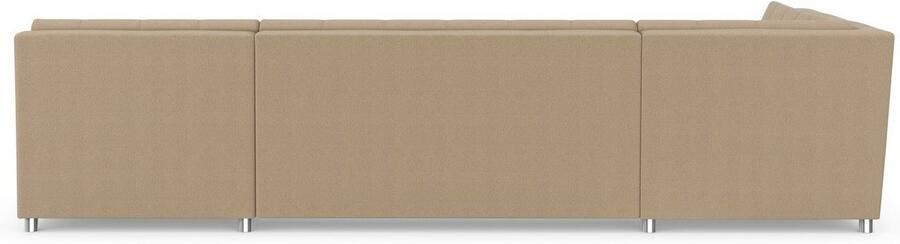 DOMO collection Zithoek Treviso inclusief sierkussen moderne stiksels XXL: B D H: 364 201 83 cm naar keuze met slaapfunctie in vele soorten bekleding ook in cord u-model - Foto 7