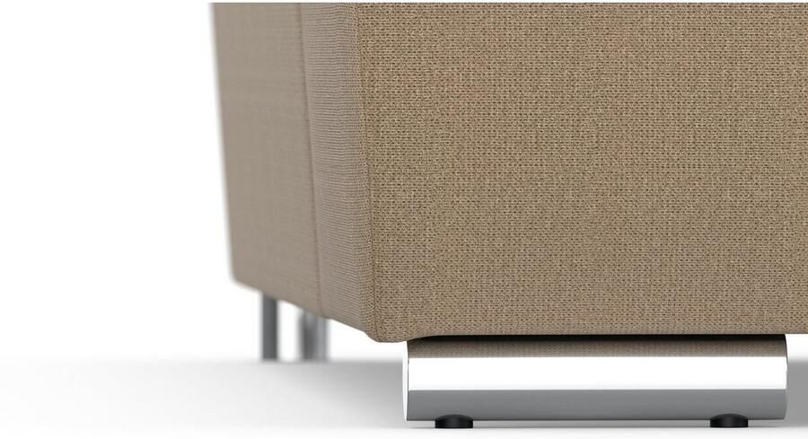 DOMO collection Zithoek Treviso inclusief sierkussen moderne stiksels XXL: B D H: 364 201 83 cm naar keuze met slaapfunctie in vele soorten bekleding ook in cord u-model