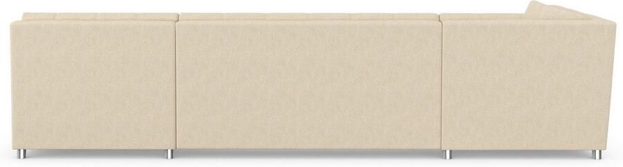 DOMO collection Zithoek Treviso inclusief sierkussen moderne stiksels XXL: B D H: 364 201 83 cm naar keuze met slaapfunctie in vele soorten bekleding ook in cord u-model - Foto 7