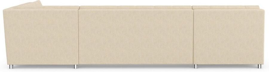 DOMO collection Zithoek Treviso inclusief sierkussen moderne stiksels XXL: B D H: 364 201 83 cm naar keuze met slaapfunctie in vele soorten bekleding ook in cord u-model - Foto 6