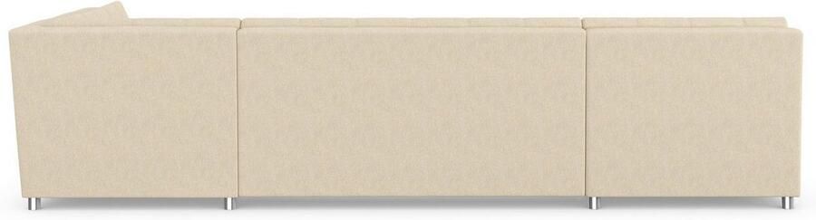 DOMO collection Zithoek Treviso inclusief sierkussen moderne stiksels XXL: B D H: 364 201 83 cm naar keuze met slaapfunctie in vele soorten bekleding ook in cord u-model - Foto 7