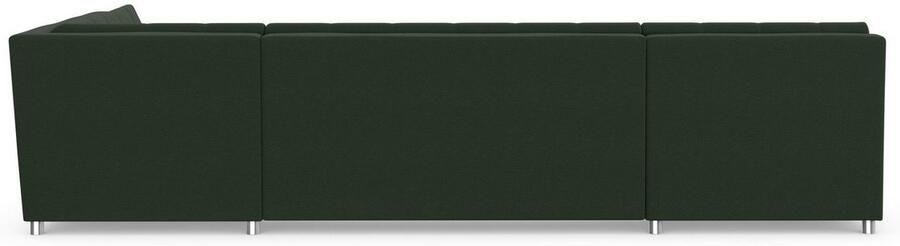 DOMO collection Zithoek Treviso inclusief sierkussen moderne stiksels XXL: B D H: 364 201 83 cm naar keuze met slaapfunctie in vele soorten bekleding ook in cord u-model - Foto 7