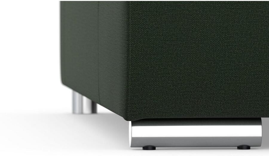 DOMO collection Zithoek Treviso inclusief sierkussen moderne stiksels XXL: B D H: 364 201 83 cm naar keuze met slaapfunctie in vele soorten bekleding ook in cord u-model